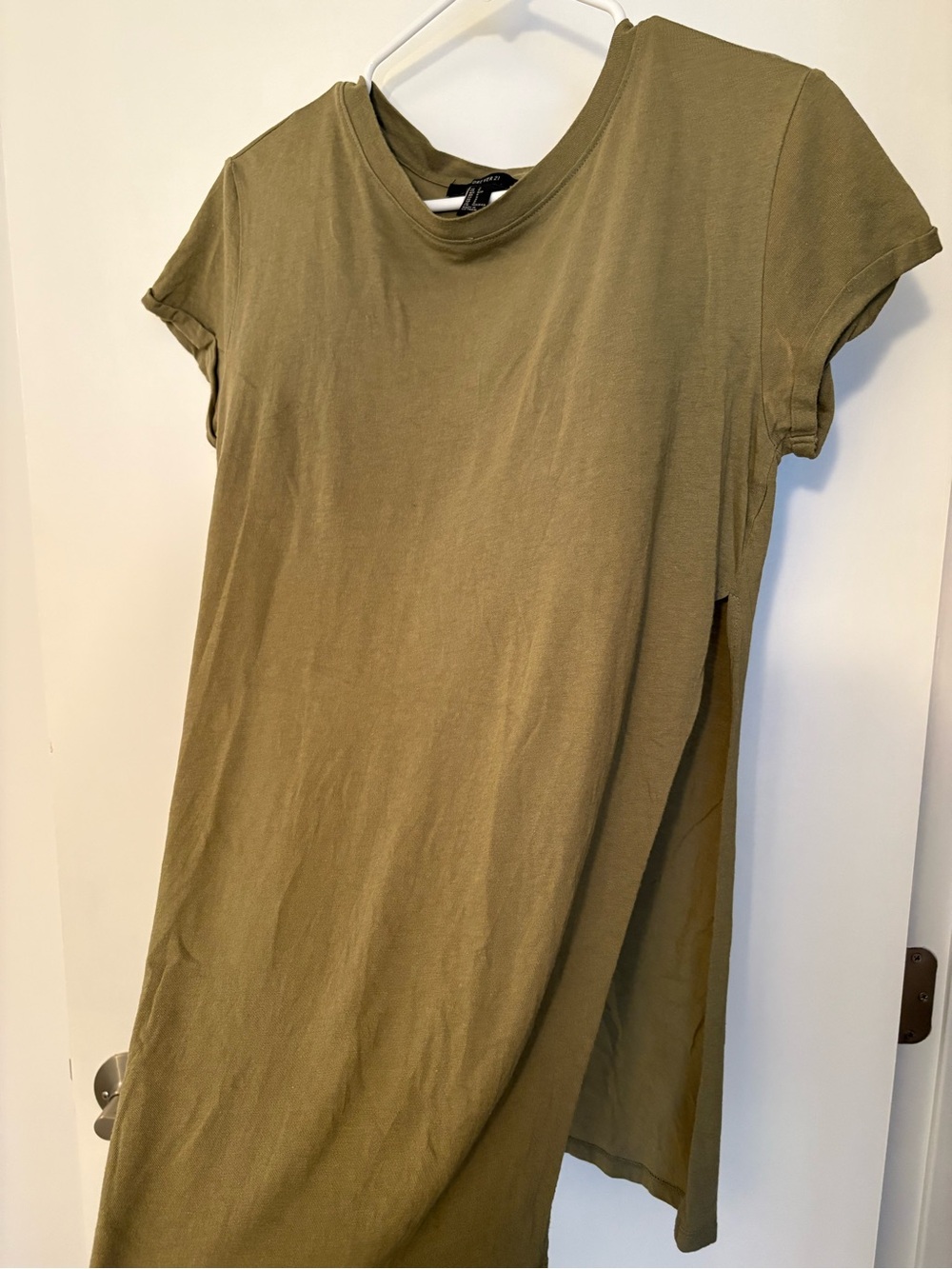 Classic Olive Side-Slit Tee